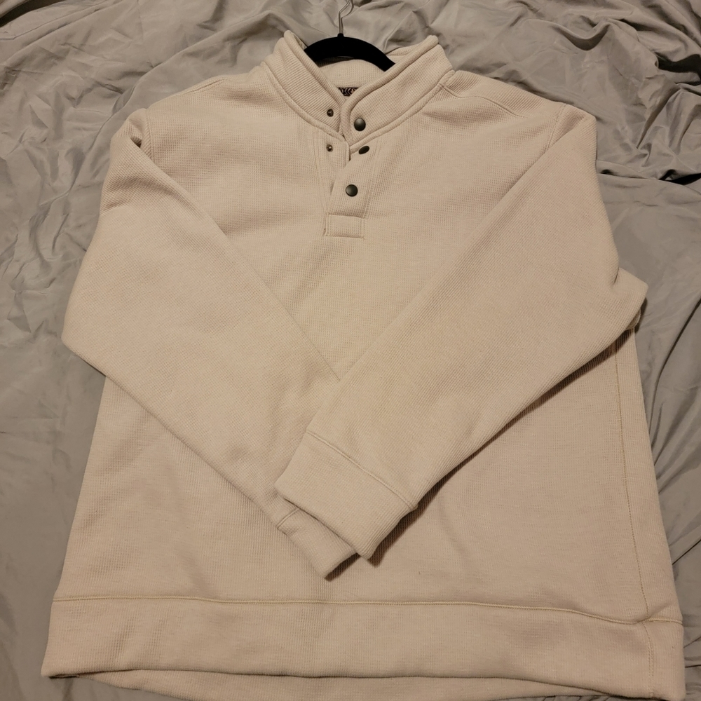 Jeremiah and Sons Waffle Knit Cream Pullover Sweater